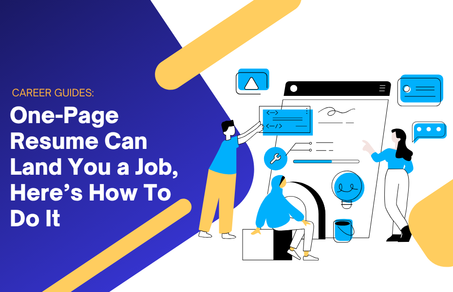 Use a one-page resume to land a job