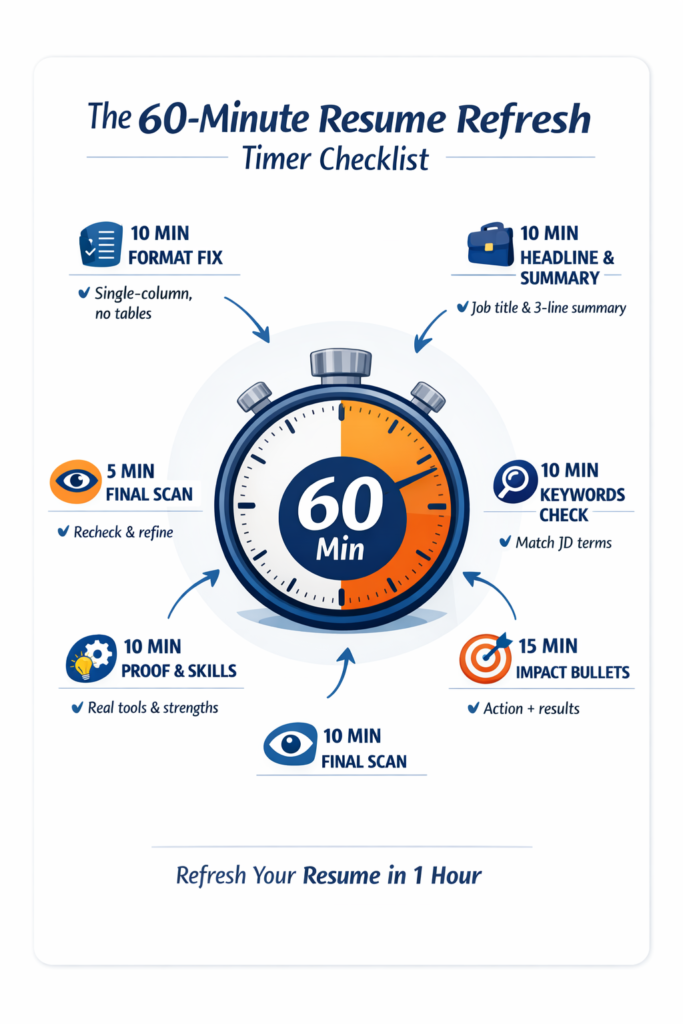 “60-Minute Resume Refresh Cheat Sheet